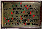Memorial Plaque as it would have originally appeared